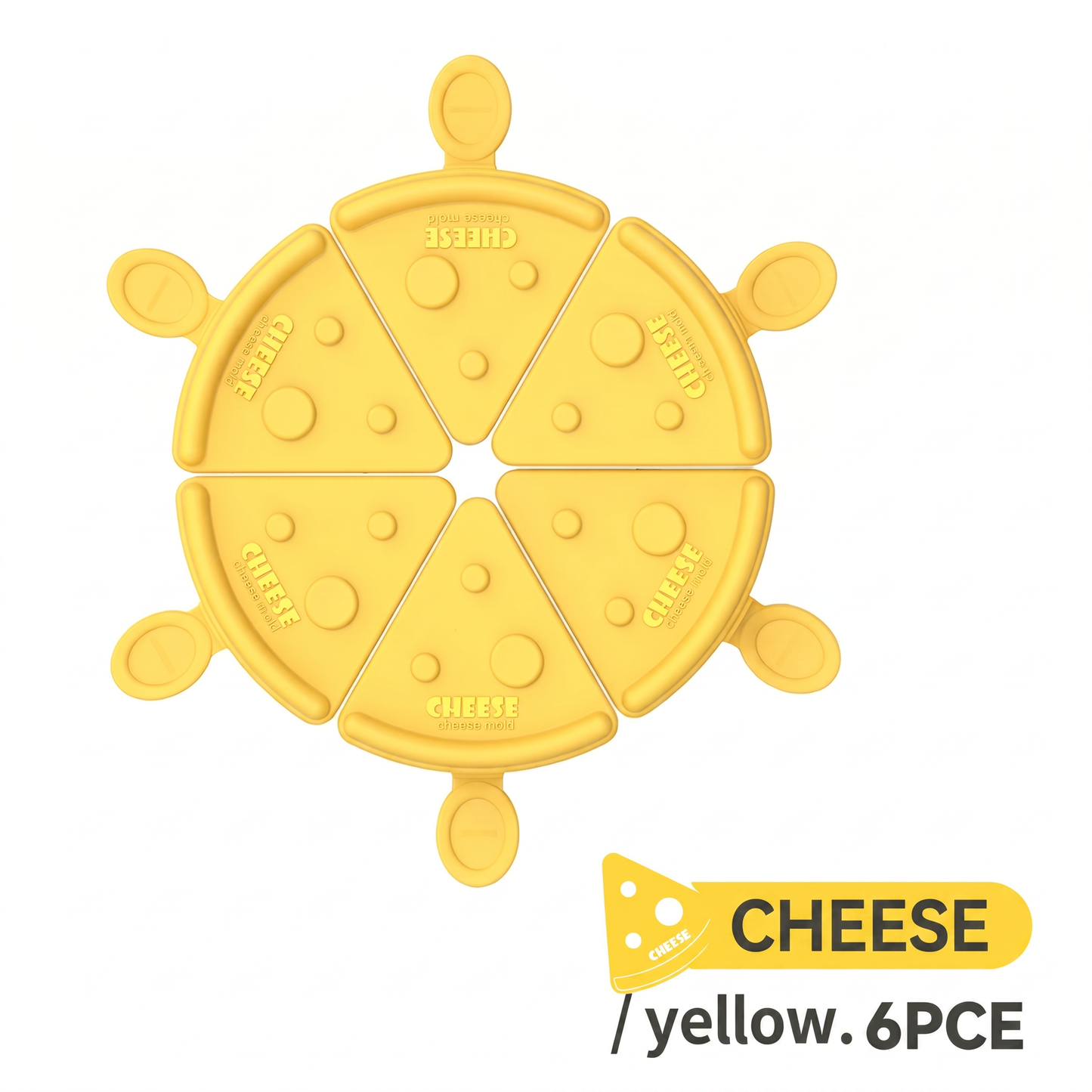 🧀️ Cheese Planet Ice Cream Mold Set (6 pieces)