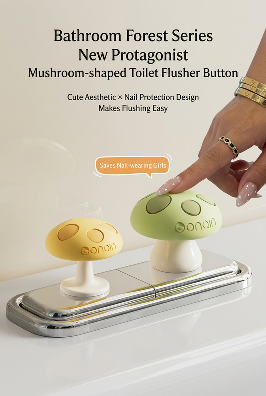 Mushroom Toilet Presser Set - Nail Girl's Favourites🍄💅