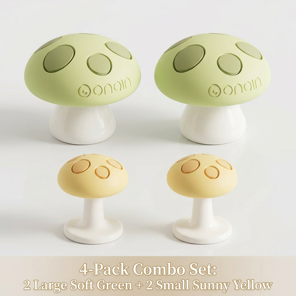Lot de presseurs de toilettes Champignons - Les favoris des Nail Girls 🍄💅
