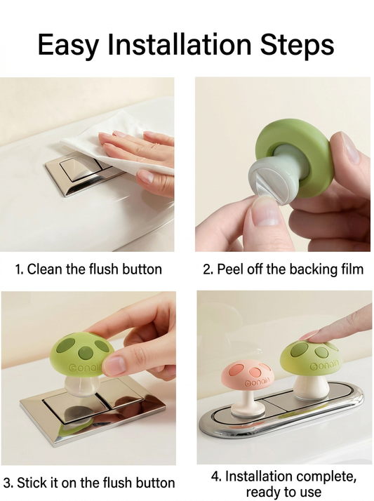 Mushroom Toilet Presser Set - Nail Girl's Favourites🍄💅